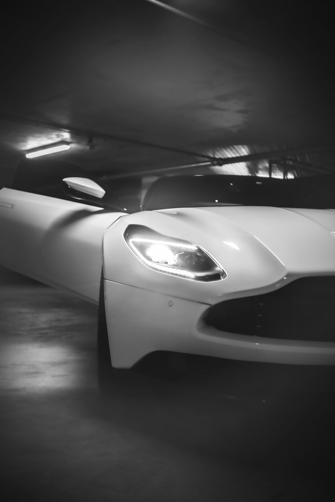 luxury sports car front view