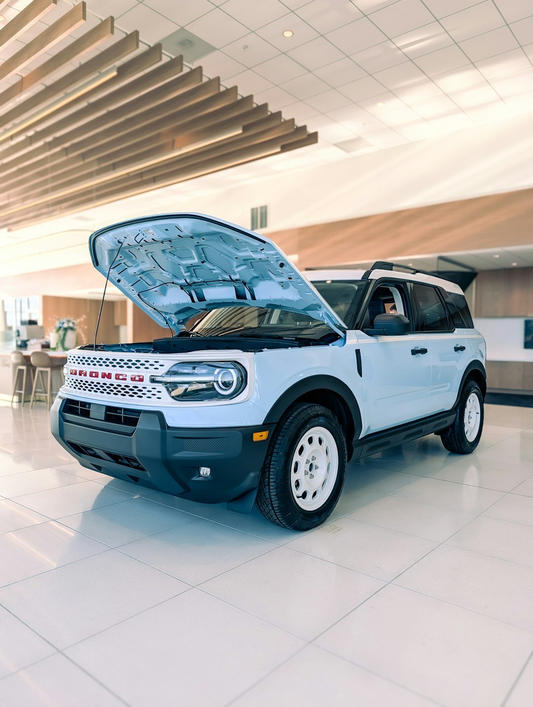 modern car dealership showroom