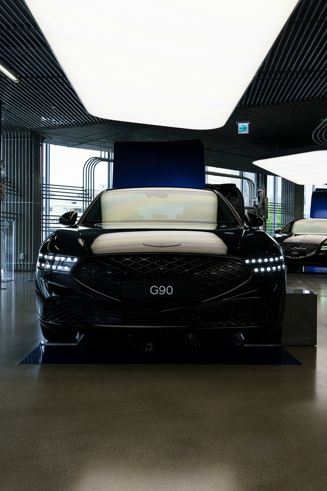 luxury car showroom