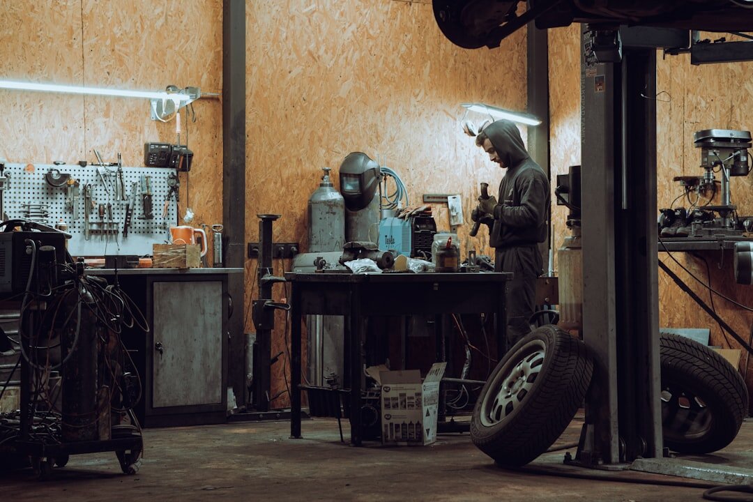 car mechanic working